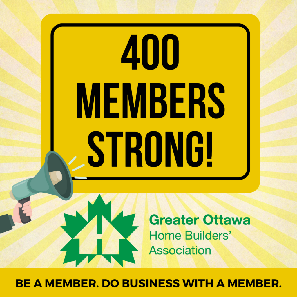 GOHBA - 400 Members Strong!
